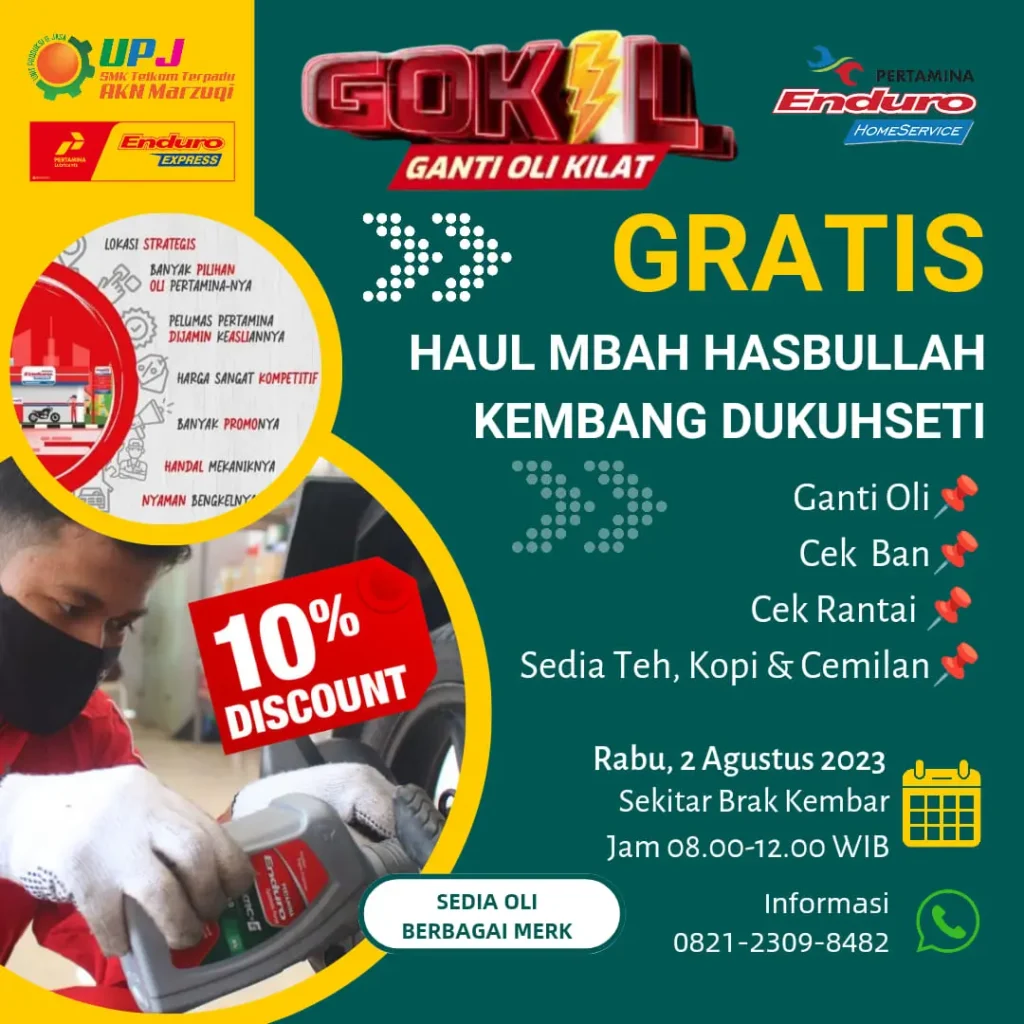 jasa gokil ganti oli kilat smk akn